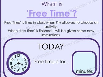 Free Time Classroom Poster