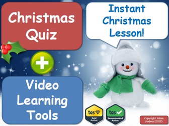 The Music Christmas Quiz & Christmas Video Learning Pack! [Instant Christmas Lesson]