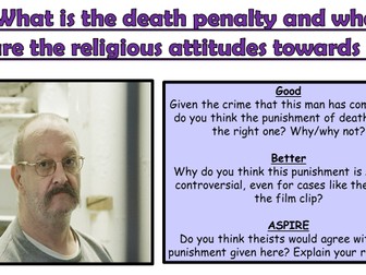AQA A GCSE Theme E Religion, Crime and Punishment: Lesson 6 What is the death penalty?