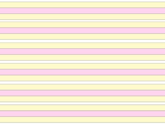 Jam sponge lines - handwriting resource