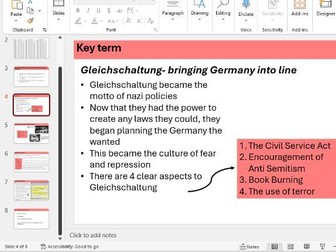 OCR B GCSE history living under nazi rule lesson 4- how did the nazis gain control