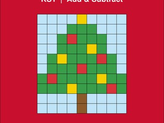 Christmas Maths Colour-by-Number KS1 (Addition & Subtraction) - Free Printable