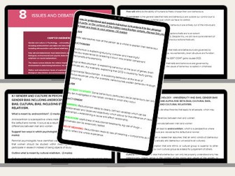 AQA A Level Psychology - Paper 3 Revision Guide *JUST* ISSUES AND DEBATES