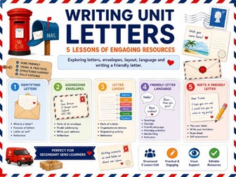 Letter writing symbol supported mini unit -SEN