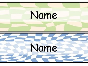 Editable Checkered Table Names