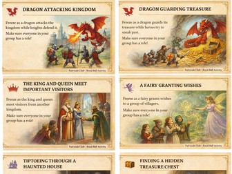 Fairytale Freeze Cards - FREE Sample Page