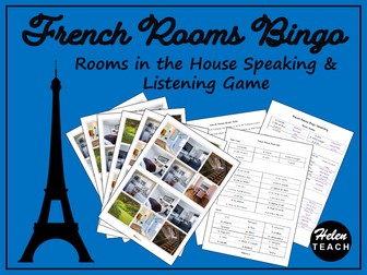 French Rooms Bingo Game Differentiated