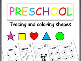 TRACING and COLORING Worksheets
