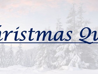 Christmas quiz! powerpoint with answers