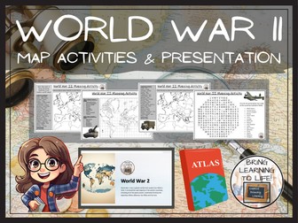 World War II Map Activity & Teaching Presentation