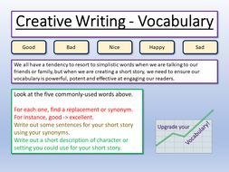 creative writing vocab