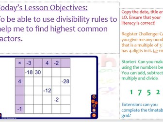 Divisibility Rules