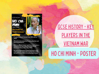 KS3 History - Poster, Ho Chi Minh's Role in the Vietnam War