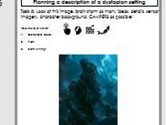Dystopia 1 Lesson Planning/Cover Work