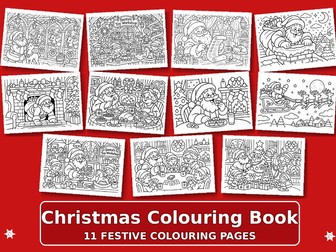 Christmas Colouring Pages - 11 Fun & Festive Printable Sheets - Santa