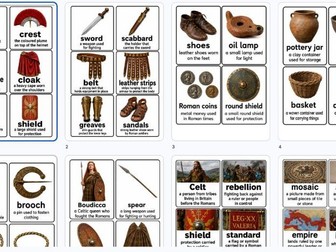 Year 4 Roman Britain Display Pack | Inclusive History Vocabulary Cards with Realistic Images