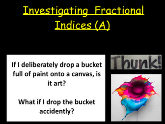 Investigating Fractional Indices Lesson 2