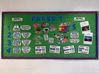 English Language GCSE AQA PAPER 1 Display