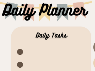 Teacher Daily Planner