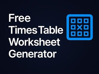 Times Table Worksheet Generator