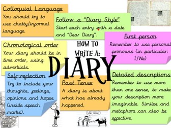 Year 4 Literacy Planning - Diary Writing - Gangsta Granny
