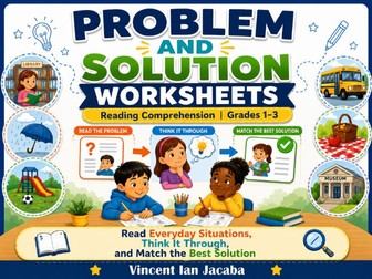 Problem and Solution Worksheets Grades 1–3 | Reading Comprehension Activities