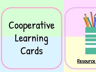 Cooperative Learning Job Cards
