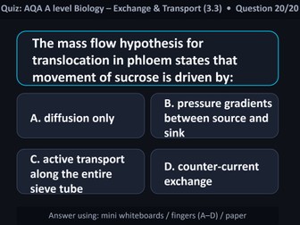 AQA A‑Level Biology Retrieval Practice Quiz Bundle (Biological Molecules to Genetics)