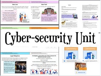 AQA Cyber-security Unit Booklet & Slides