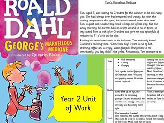 George's Marvellous Medicine  Year 2 unit