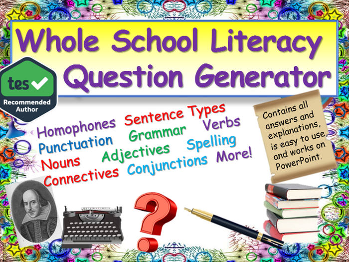 literacy spag quiz by ec_resources teaching resources tes puncuation and grammar