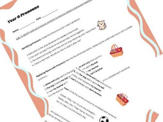 Year 6 Pronouns