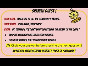 Activity revision Spanish (adaptable)