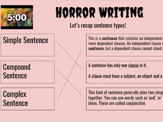 Gothic Writing Lesson