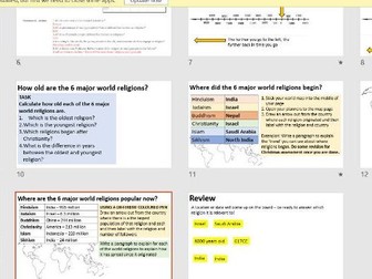 4. History of the world religions (KS3)