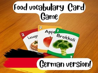 Vocabulary UNO: Foods (German)