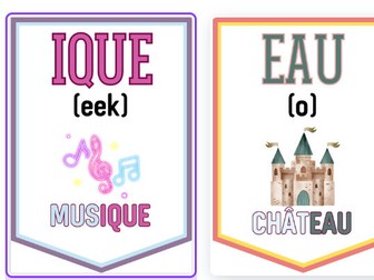 French Phonics Display