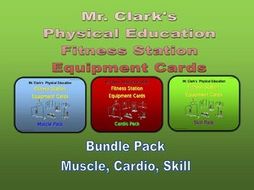 Fitness Station Cards Bundled