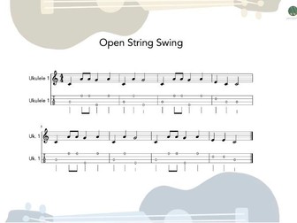 Ukulele Group - Open String Swing sheet music and teaching resources