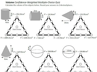 Volume Confidence-Weighted Multiple Choice-Quiz
