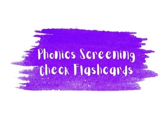 Phonic Screening Check Flashcards