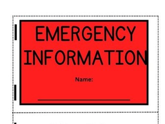 Emergency Information Booklet SEND