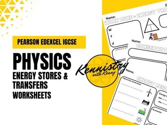 Energy Resources and Energy Transfers - Complete Unit Worksheets