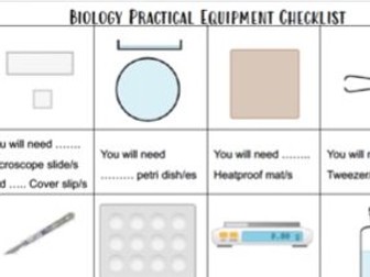 Biology Practical Help Sheet