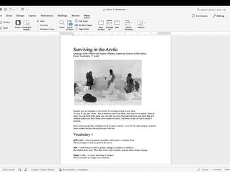 Surviving in the Arctic | CEFR B2–C1