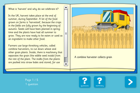 Harvest Interactive Comprehension Book - Reading Level B - Harvest KS2