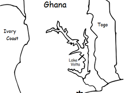 Download GHANA - Printable handout with map and flag | Teaching Resources