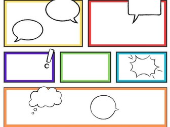 Comic strip templates