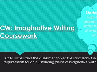 Imaginative Writing Coursework Preparation