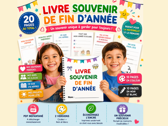 Cahier Souvenir de Fin d’Année PDF